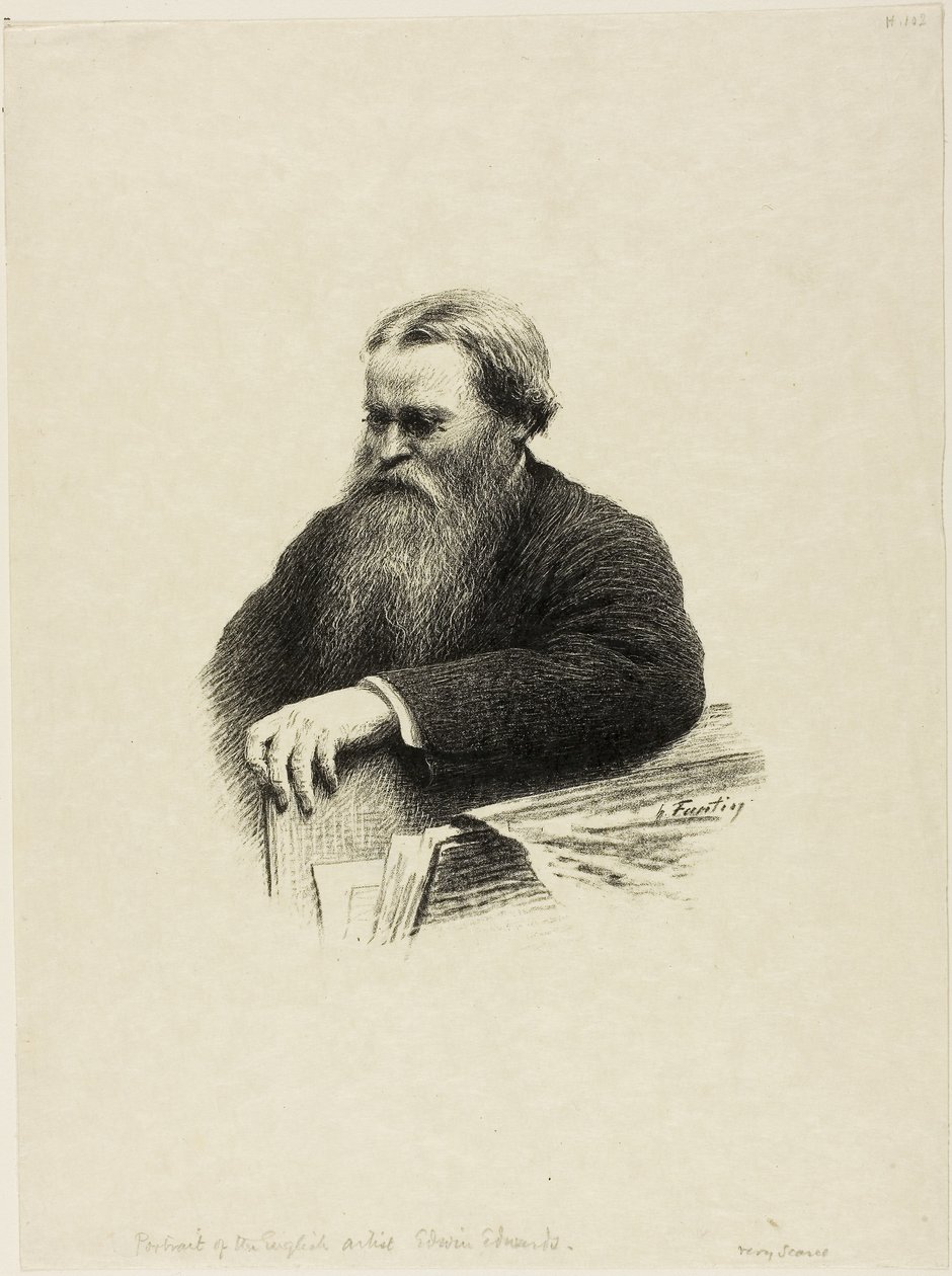 Portrét umělce Edwina Edwardse od Henri Fantin Latour