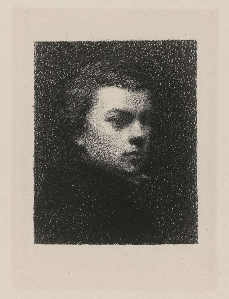 Autoportrét ve věku 17 let od Henri Fantin-Latour