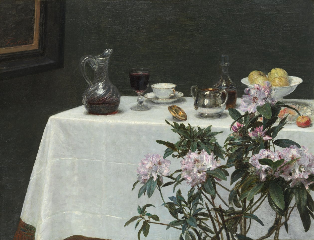 Zátiší: Roh stolu od Henri Fantin-Latour