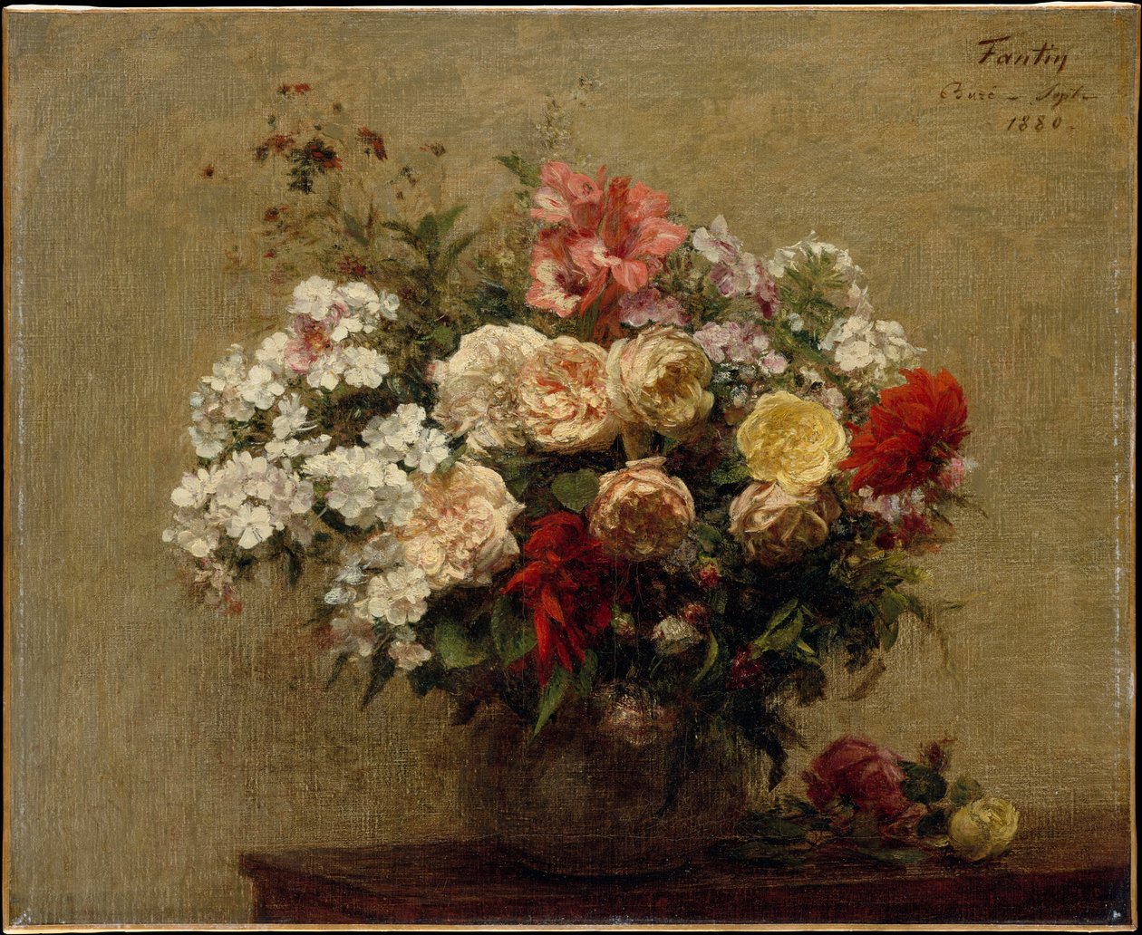 Letní květiny od Henri Fantin-Latour