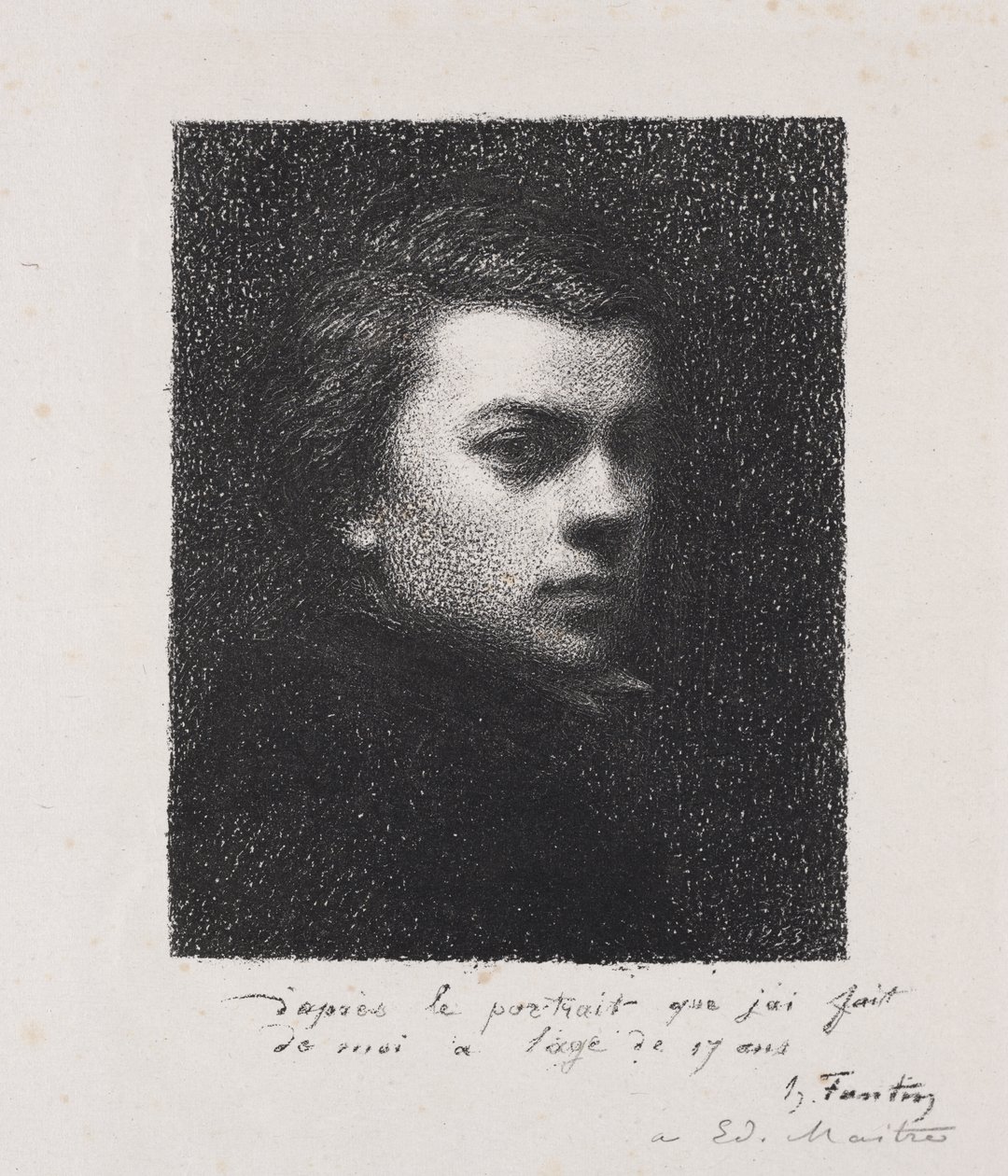 Umělec ve věku 17 let od Henri Fantin-Latour