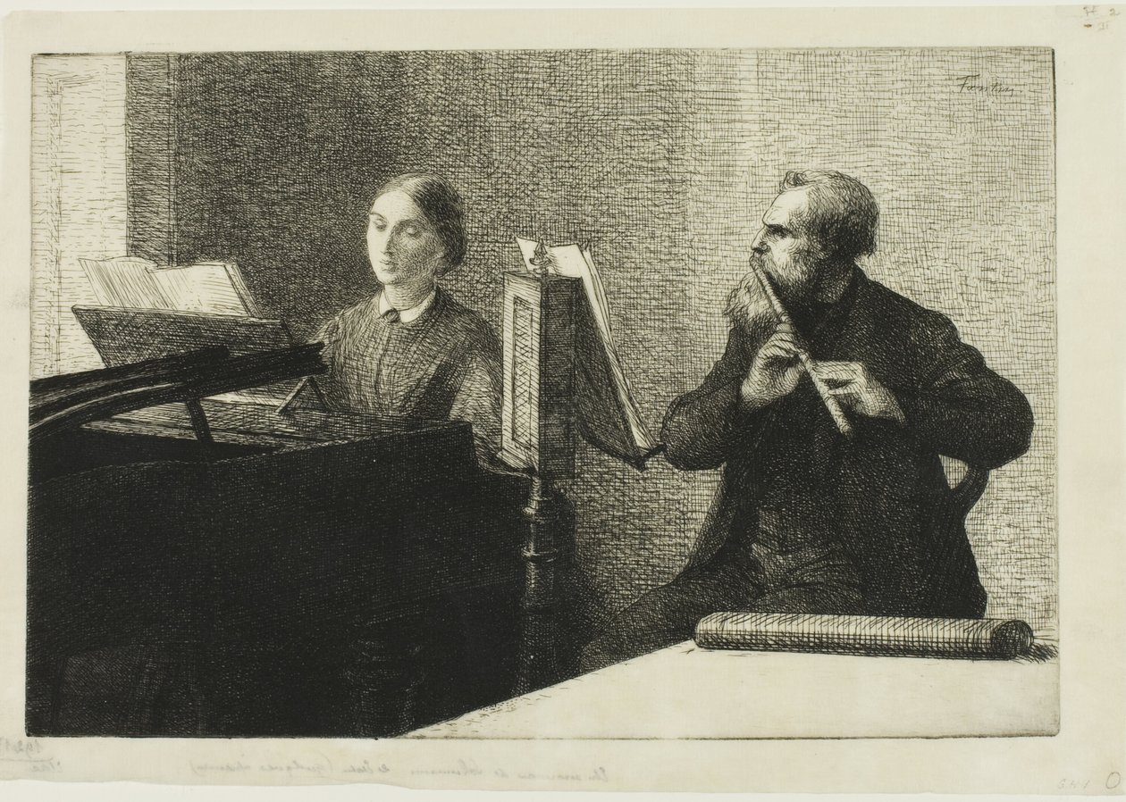 Kousek od Schumanna od Ignace Henri Jean Fantin Latour