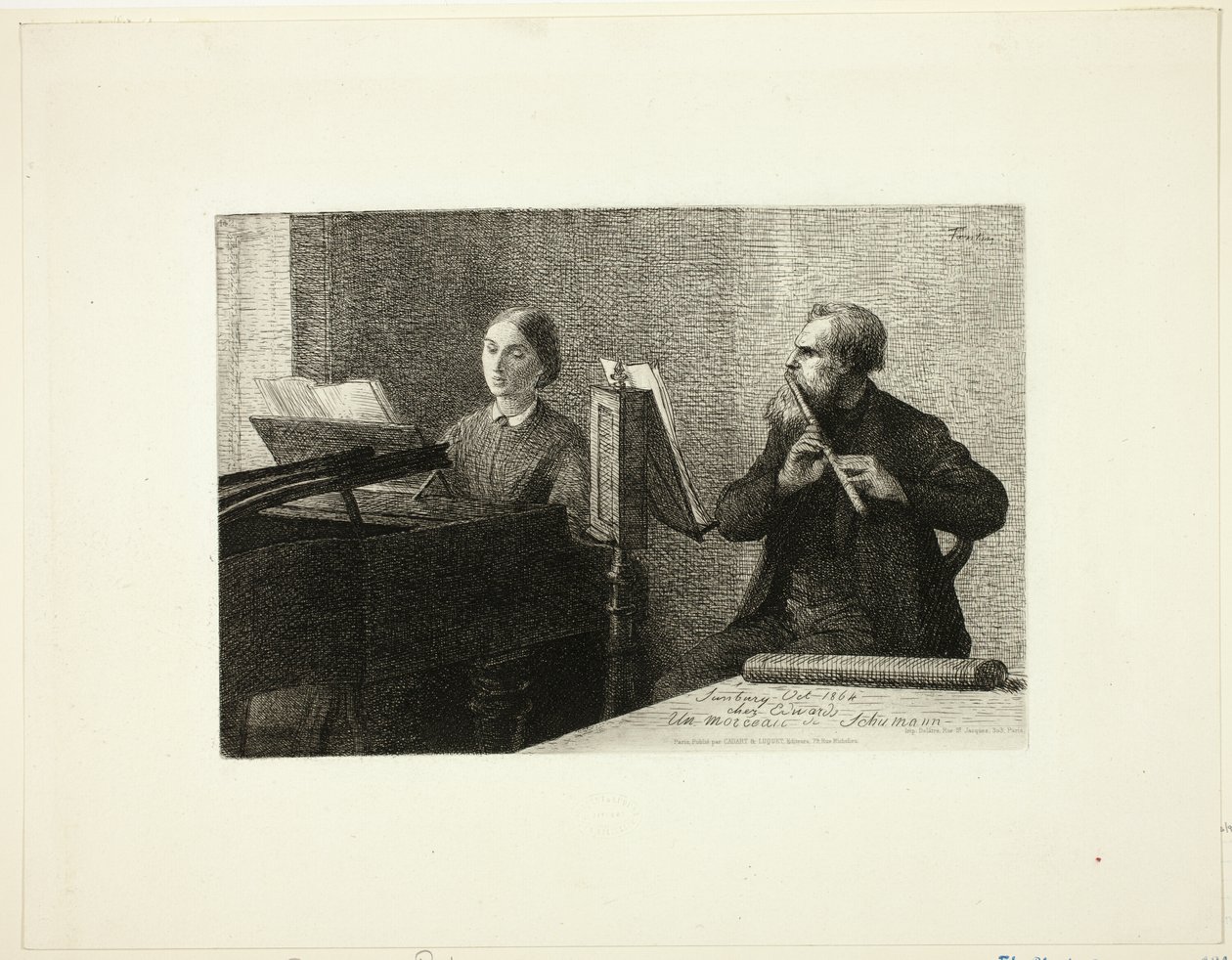 Kousek od Schumanna od Ignace Henri Jean Fantin Latour