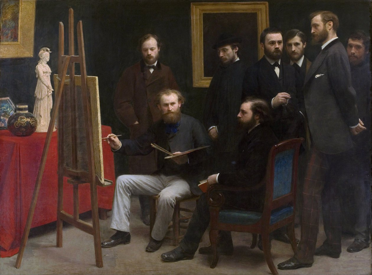 Studio v Les Batignolles od Henri Fantin Latour