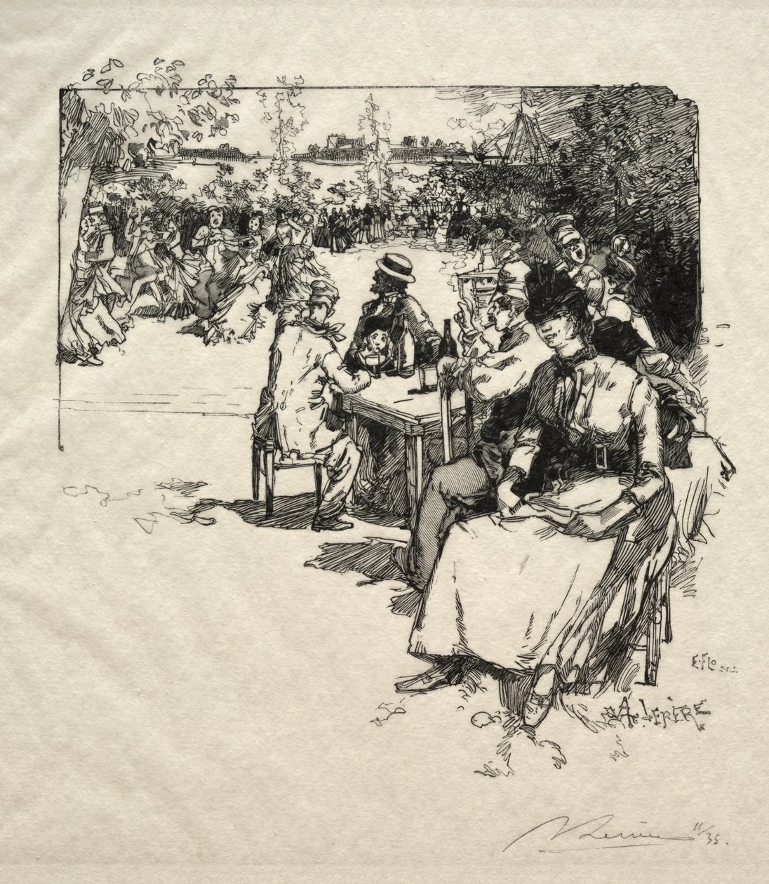 Ples na Point du Jour od Ignace Henri Jean Fantin Latour