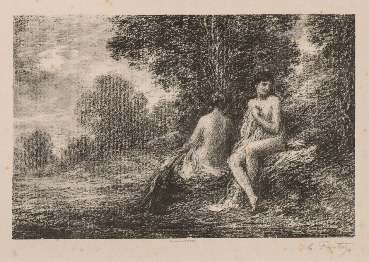 Koupající se od Ignace Henri Jean Fantin Latour