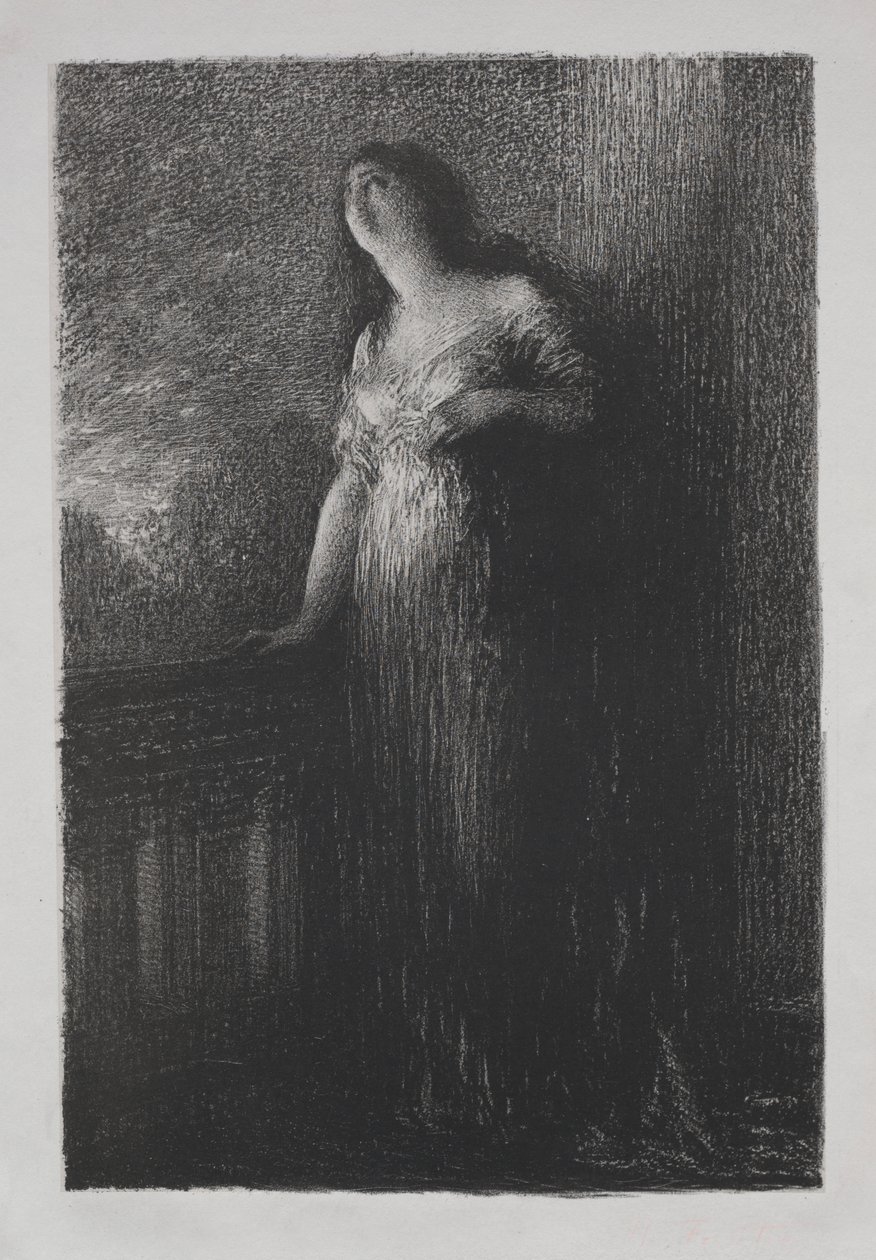 Svěřování se v noci od Ignace Henri Jean Fantin Latour