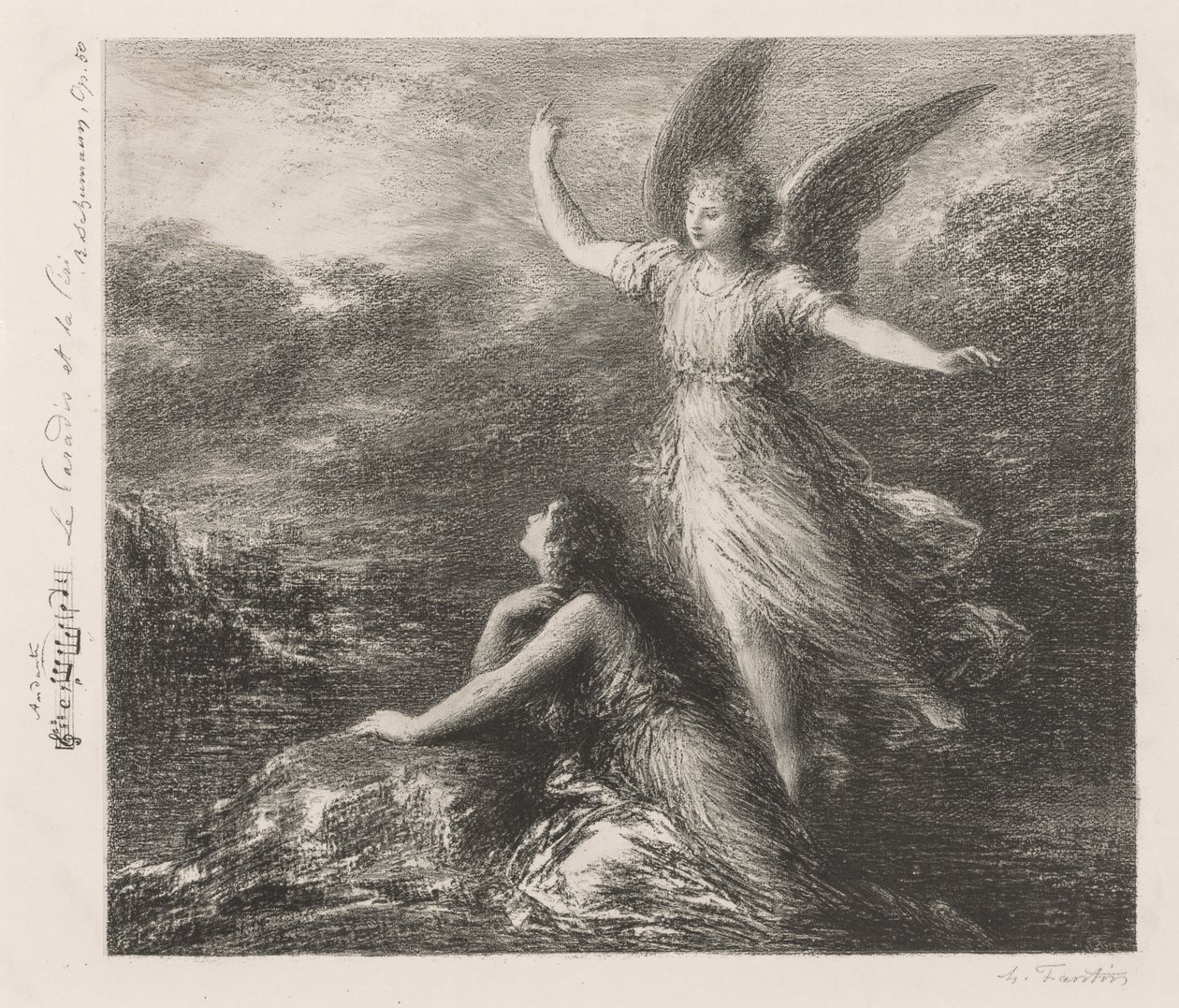 Debut z Paradise and the Peri (druhá deska) od Ignace Henri Jean Fantin-Latour