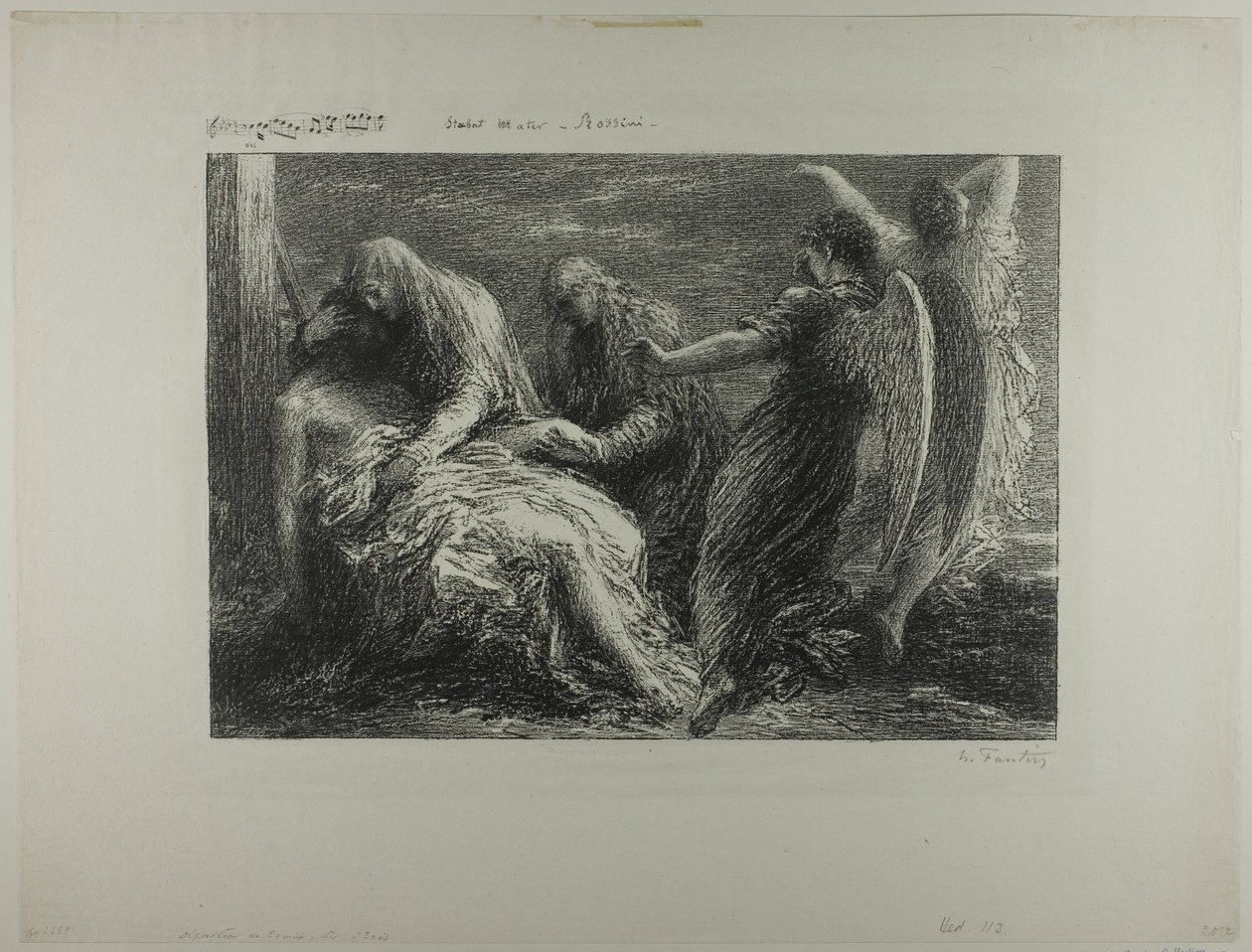 Složení z kříže od Ignace Henri Jean Fantin Latour