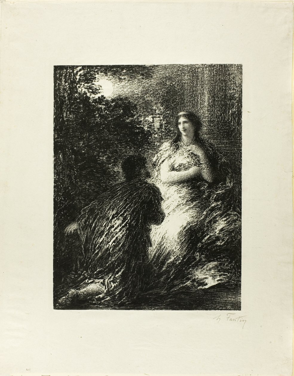 Duet Trojanů, pátá deska od Ignace Henri Jean Fantin Latour