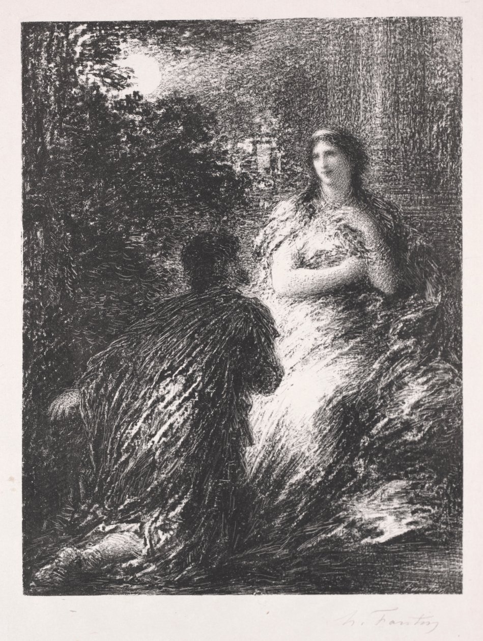 Duo trojských koní od Ignace Henri Jean Fantin Latour