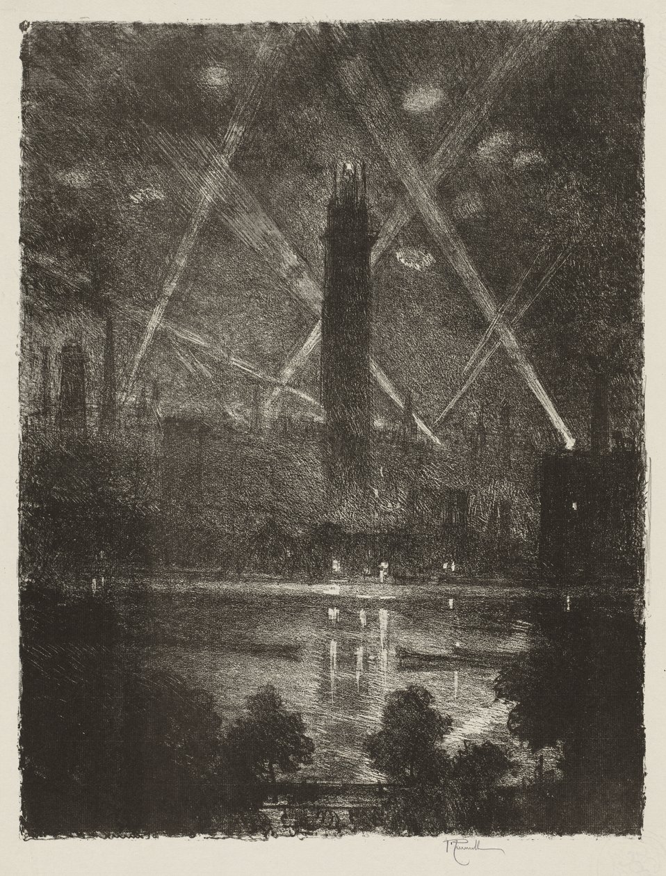 Anglické válečné dílo: Výstřel od Ignace Henri Jean Fantin Latour