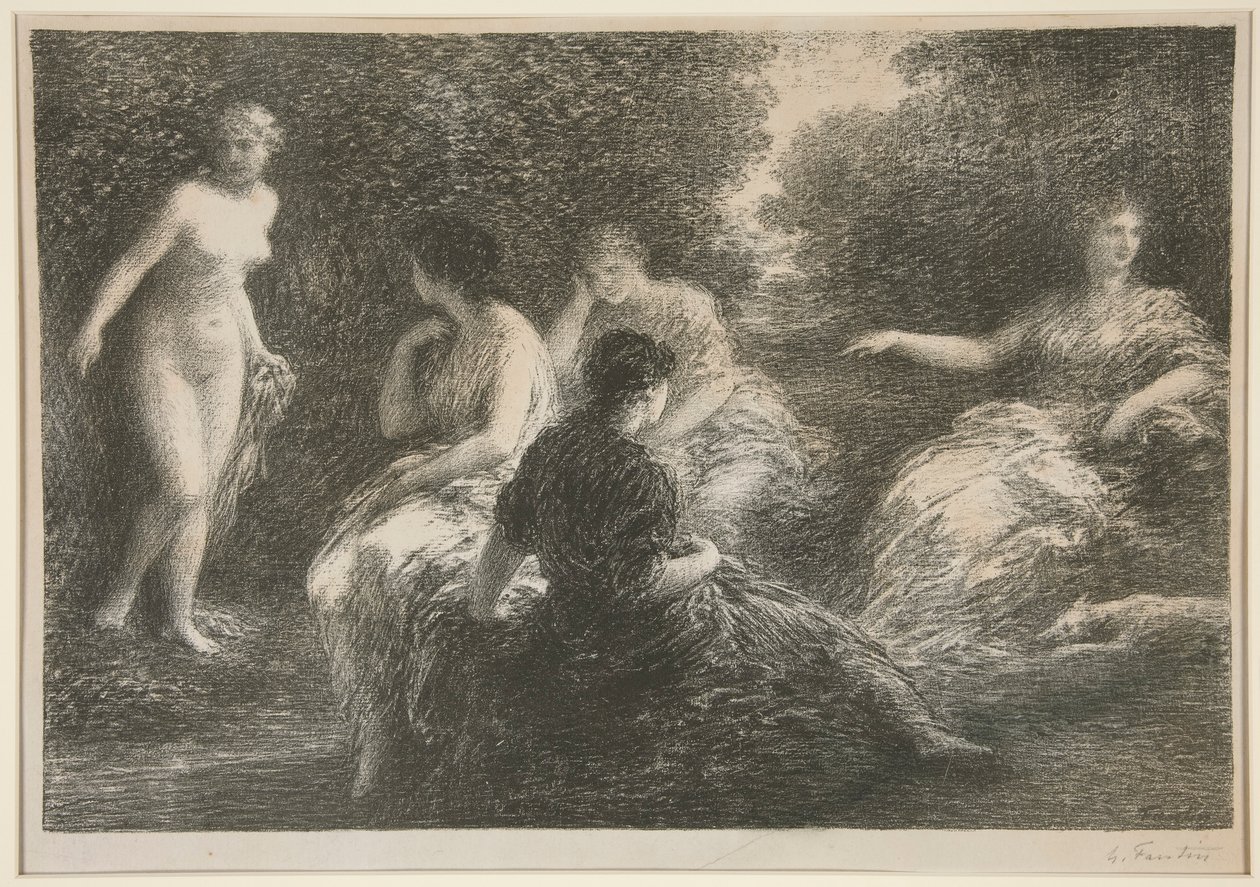 Pět nymf od Ignace Henri Jean Fantin Latour