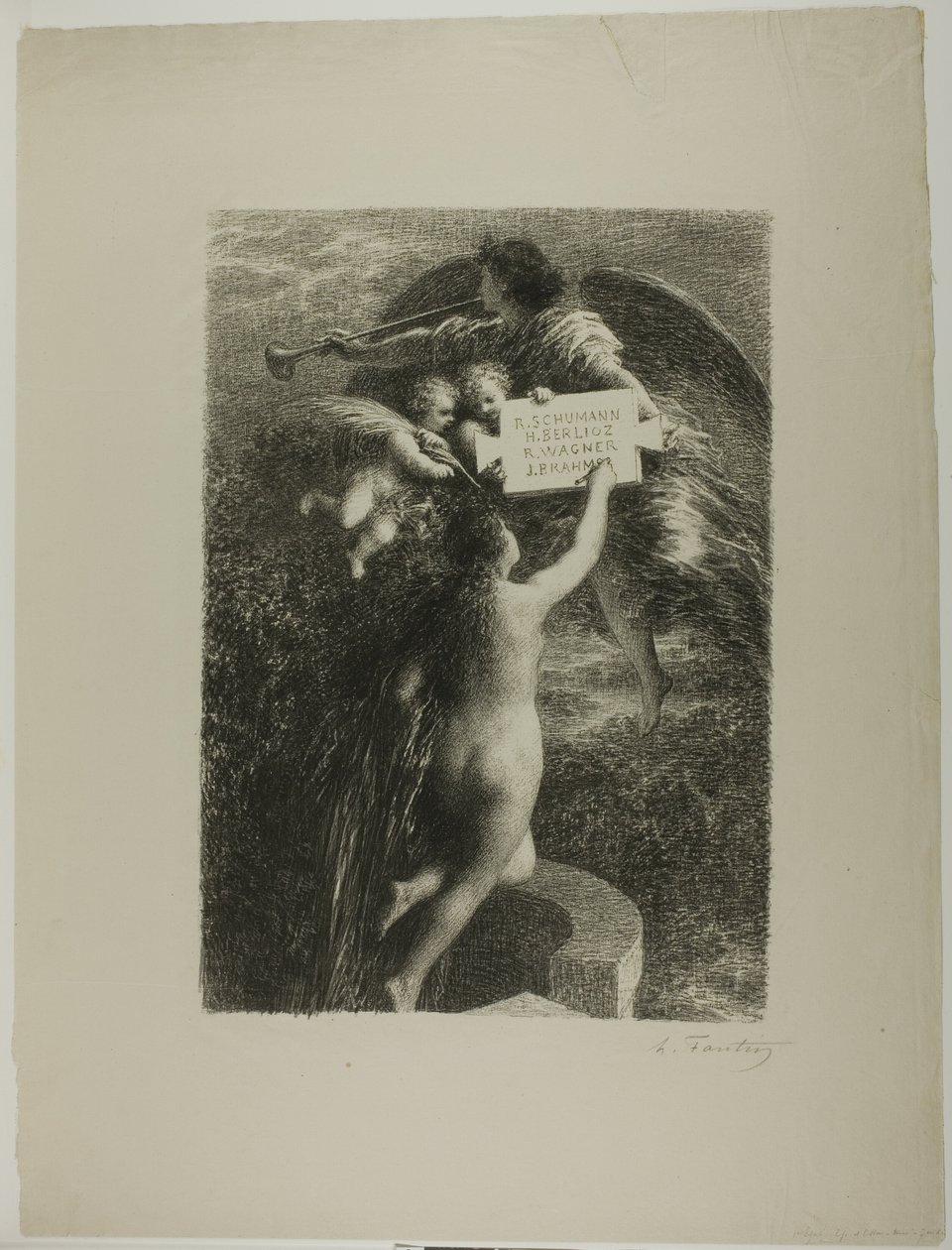 Frontispis: Pravda od Ignace Henri Jean Fantin Latour