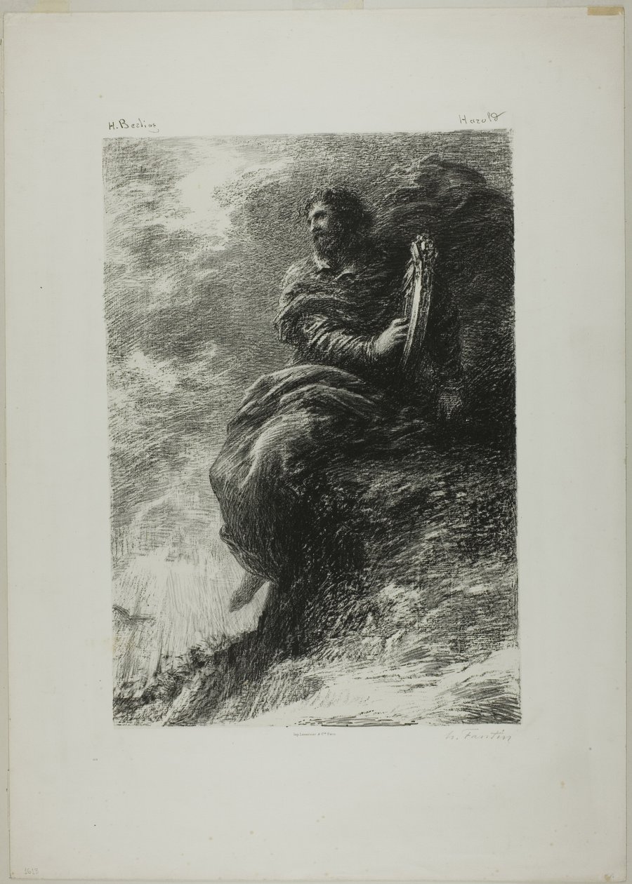 Harold: V horách od Ignace Henri Jean Fantin Latour