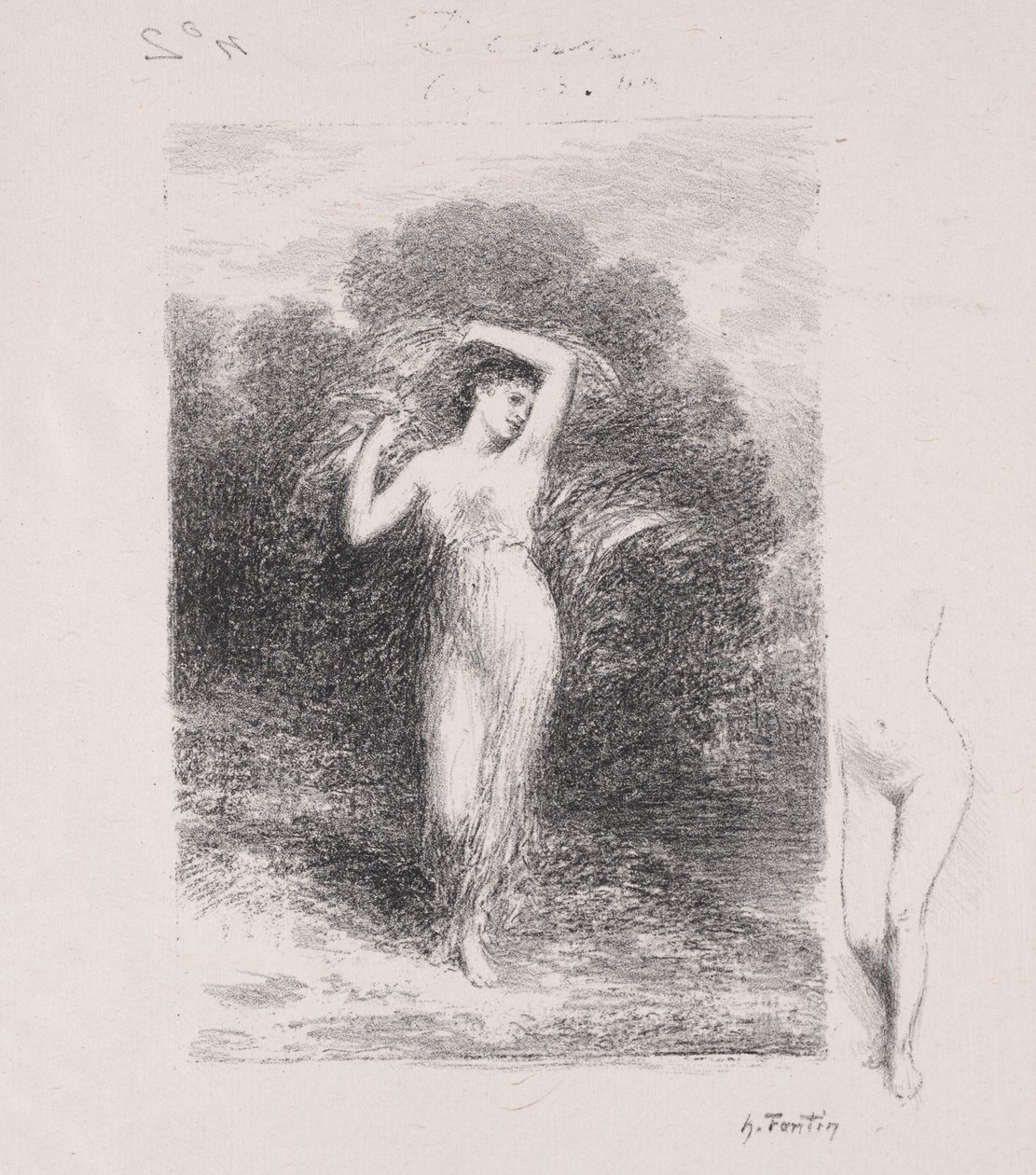Mladý pacient od Ignace Henri Jean Fantin Latour