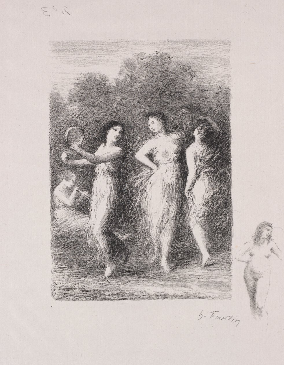 Mladý pacient od Ignace Henri Jean Fantin Latour