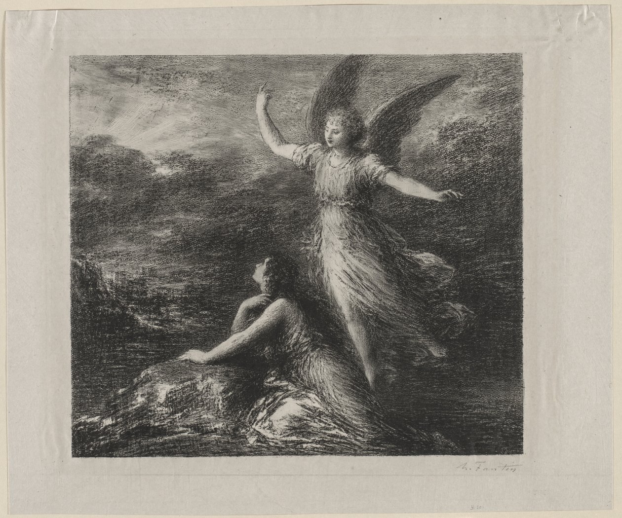 Ráj a Peri od Ignace Henri Jean Fantin Latour