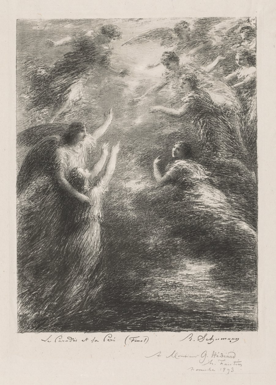 Ráj a Peri od Ignace Henri Jean Fantin Latour