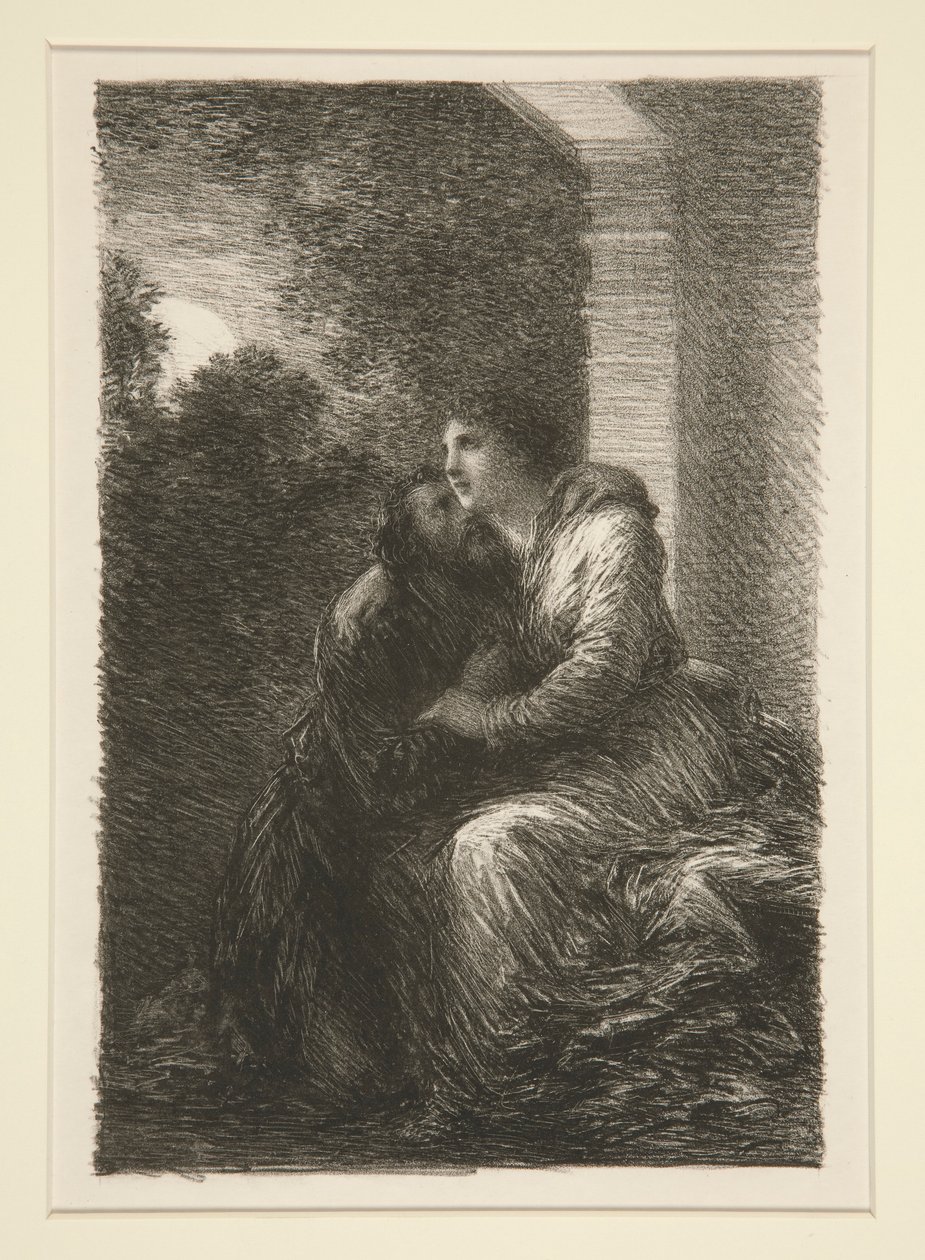 Longherin: dějství III, scéna d od Ignace Henri Jean Fantin Latour