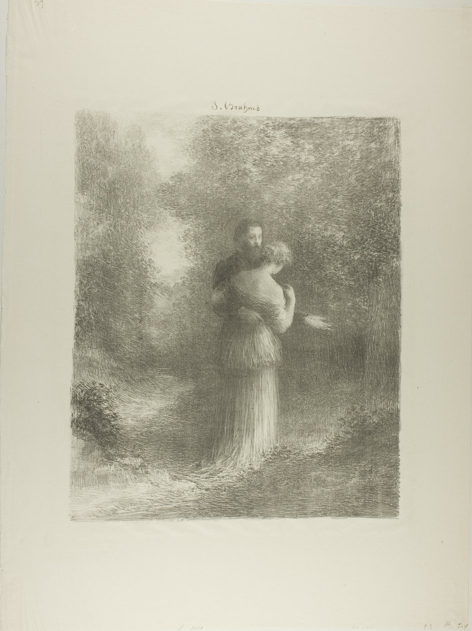 Milostné básně, první deska od Ignace Henri Jean Fantin Latour