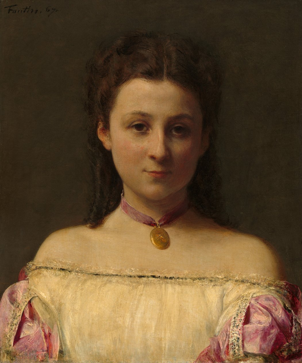 Slečna de Fitz-James od Ignace Henri Jean Fantin Latour