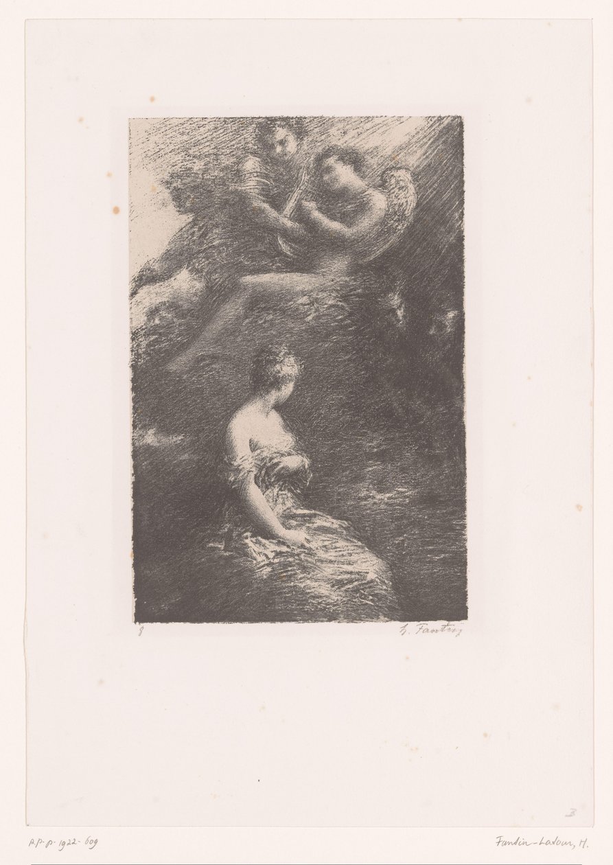 Markétka se zjevuje Faustovi a Mefistovi z nebe La Damnation de Faust. Zjevení Marguerite Život a dílo Hectora Berlioze (název série) od Ignace Henri Jean Fantin Latour