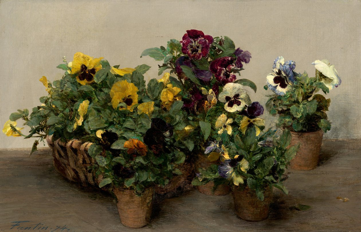 Macešky, 1874. od Ignace Henri Jean Fantin Latour