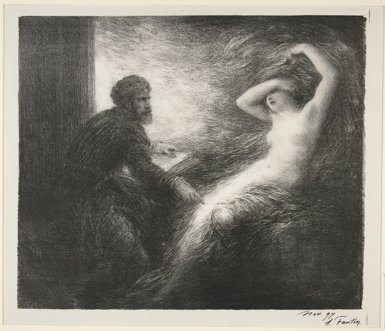 Parsifal: dějství II. Evokace Kundry od Ignace Henri Jean Fantin Latour