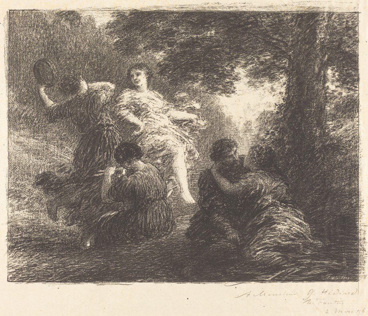 Pastorální od Ignace Henri Jean Fantin Latour