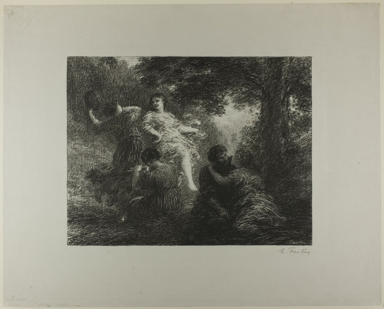 Pastorální od Ignace Henri Jean Fantin Latour