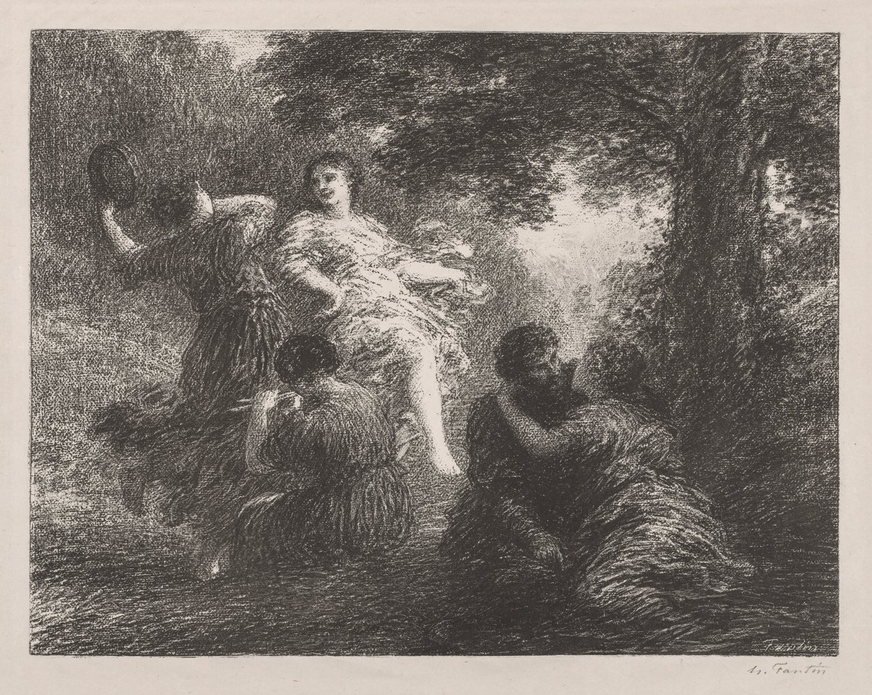 Pastorální od Ignace Henri Jean Fantin Latour