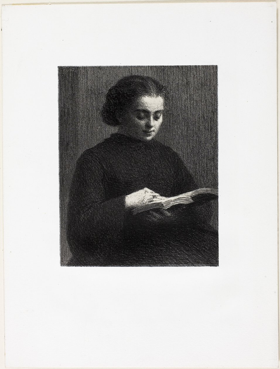 Čtení od Ignace Henri Jean Fantin Latour