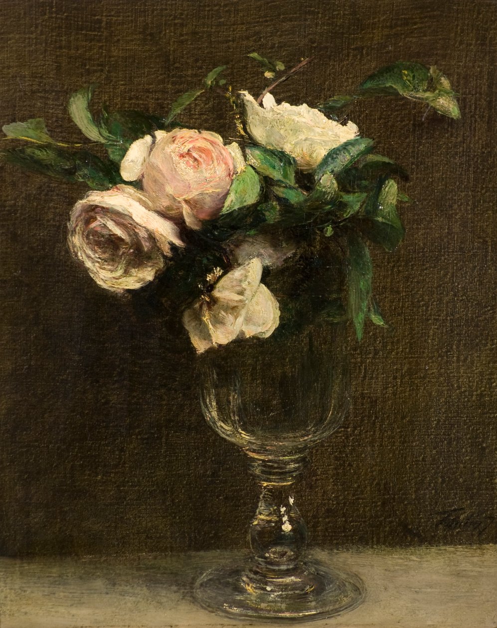 Růže od Ignace Henri Jean Fantin Latour