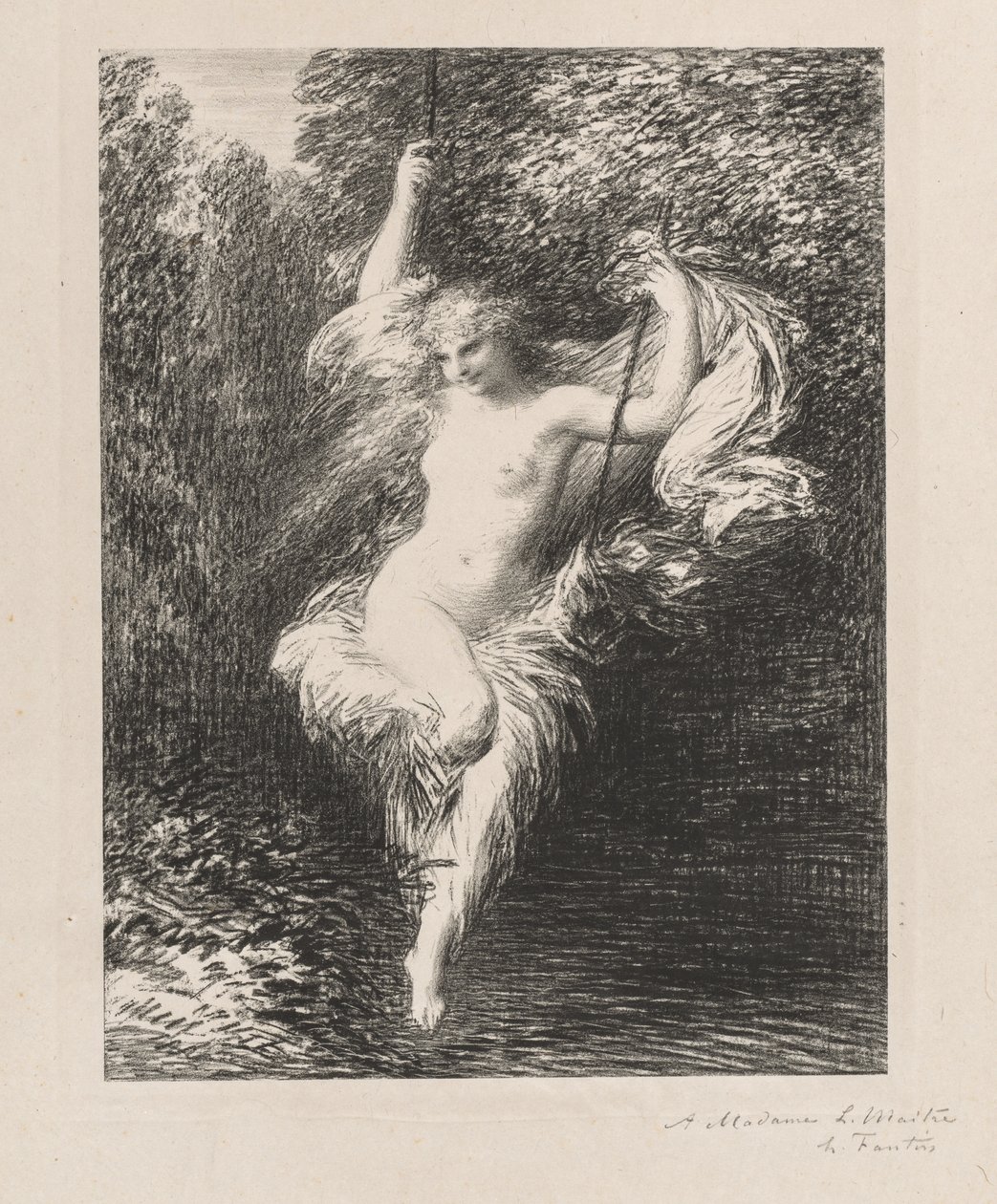 Sarah the Lather od Ignace Henri Jean Fantin Latour
