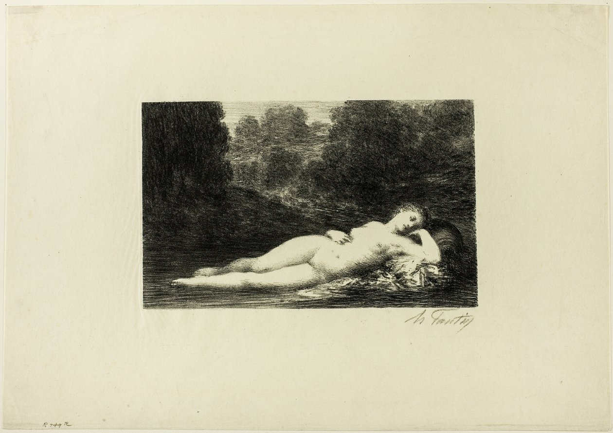Tichá voda od Ignace Henri Jean Fantin Latour