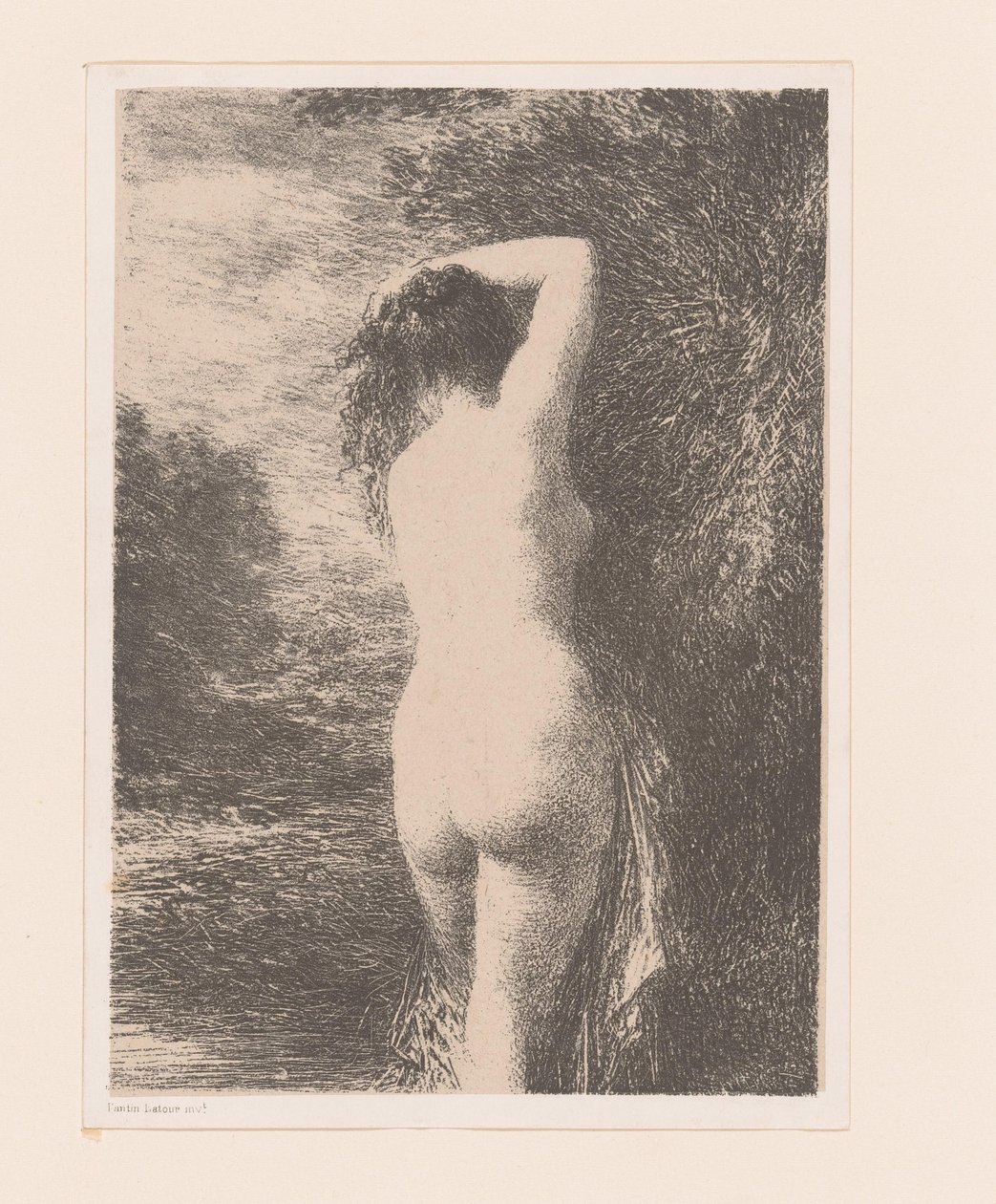stojící koupající Debut Baigneuse od Ignace Henri Jean Fantin Latour