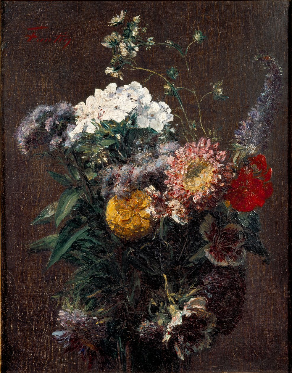 Zátiší: smíšené květiny, c1850-1900 od Ignace Henri Jean Fantin Latour