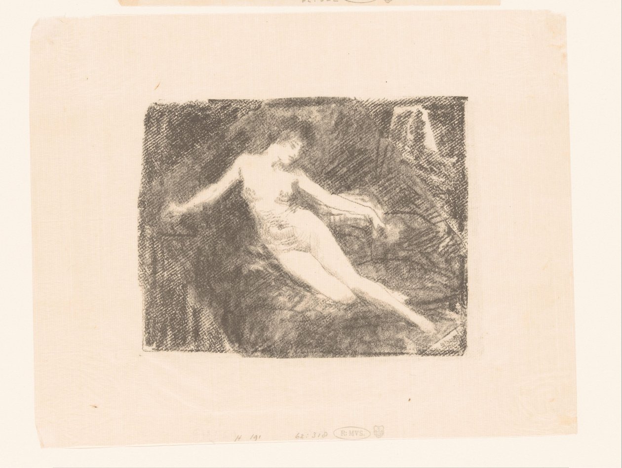 Studie nahé, probouzející se ženy Le Matin od Ignace Henri Jean Fantin Latour