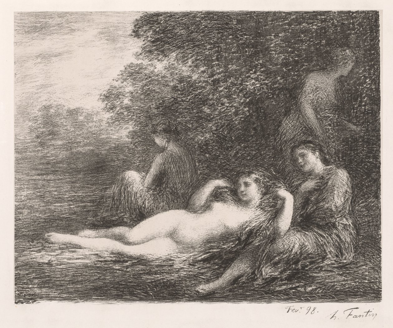 The Bathers od Ignace Henri Jean Fantin-Latour