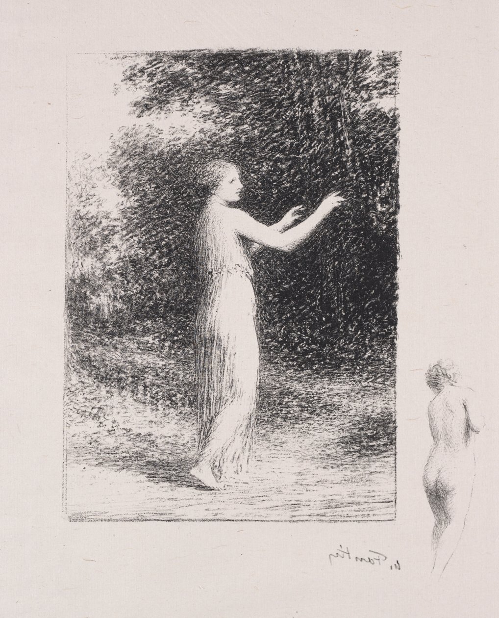 Žebrák od Ignace Henri Jean Fantin Latour
