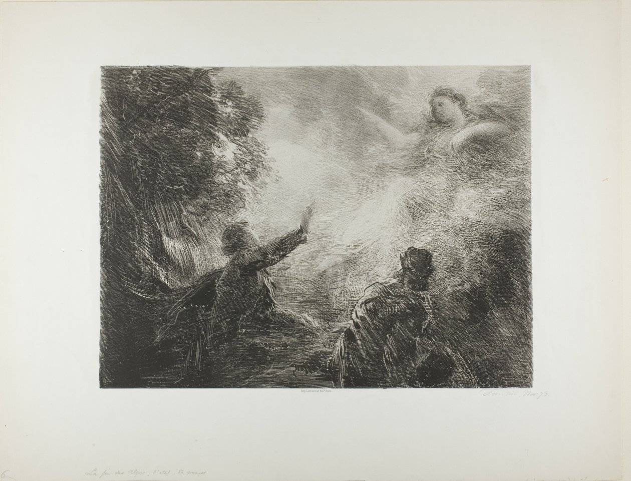 Víla Alp, první deska od Ignace Henri Jean Fantin Latour