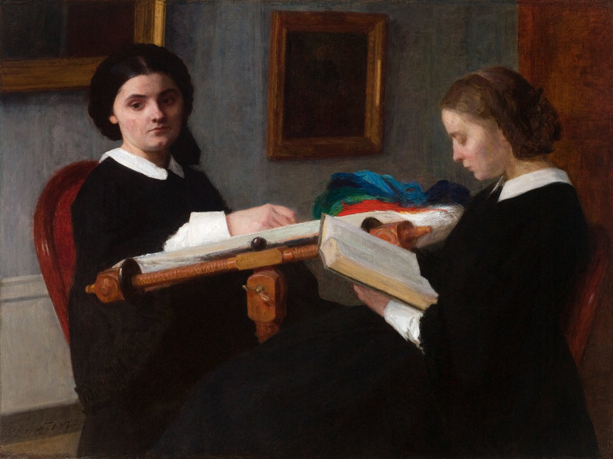 Dvě sestry od Ignace Henri Jean Fantin Latour