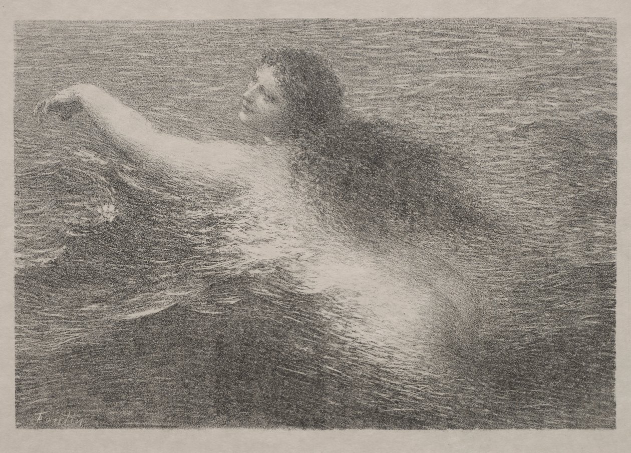 Vodní génius od Ignace Henri Jean Fantin Latour