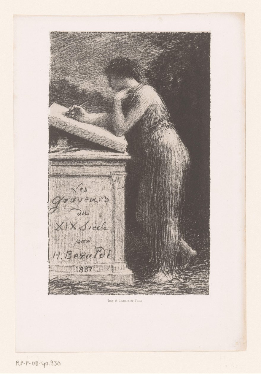 Titelprent voor: Rytci 19. století Litografie od Ignace Henri Jean Fantin Latour