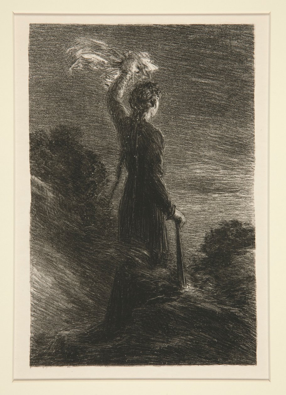 Tristan a Isolda: Akt II, Signál v noci od Ignace Henri Jean Fantin Latour