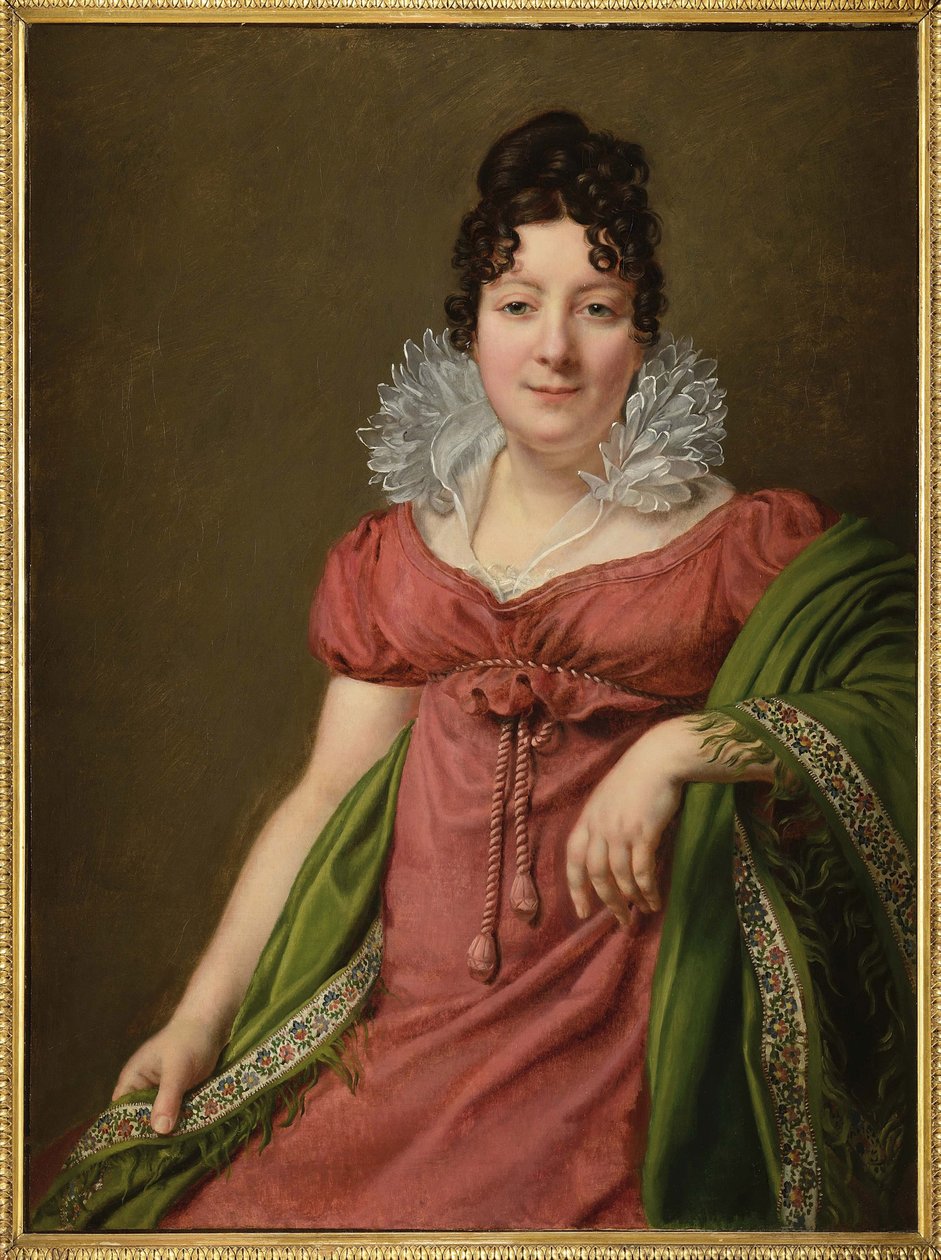Marie Therese Bourgoin, francouzská herečka, milenka ruského císaře Alexandra I. - Portrét Marie Terezie Bourgoinové (1781-1833), milenka císaře Alexandra I., od Riesenera, Henri-Francoise (1767-1828). Olej na plátně, cca 1809. Rozměr: 95,5x71 od Henri Francois Riesener