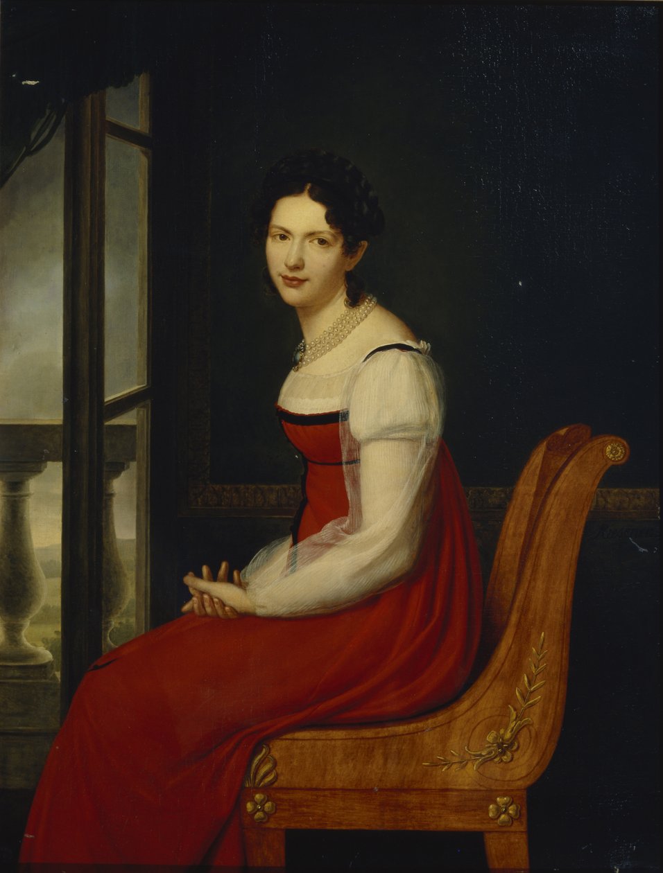 Portrét princezny Varvary Sergejevny Dolgorukové 1793-1833, rozené Gagariny, cca 1820 od Henri Françoiss Riesener