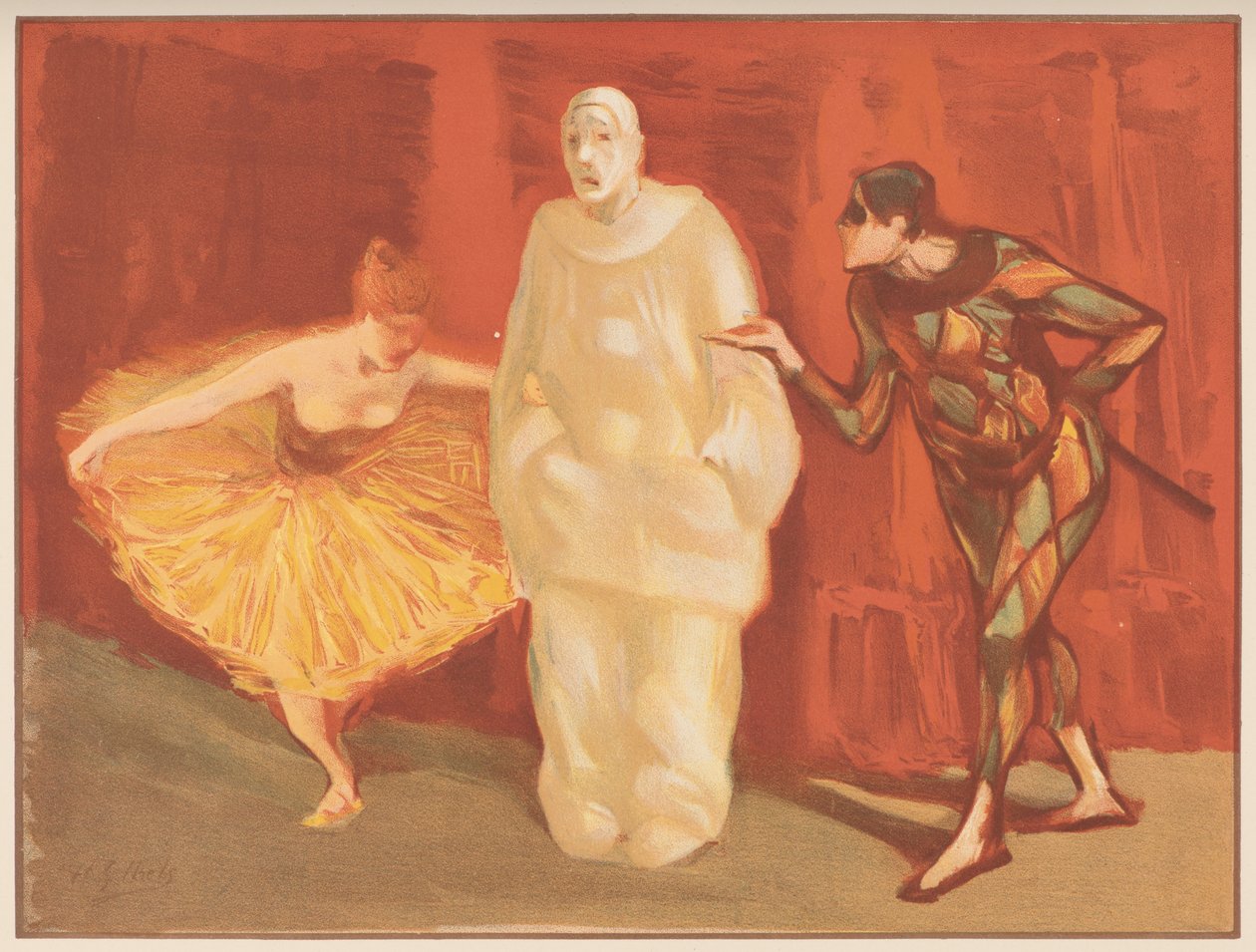Pantomima, c. 1898. od Henri Gabriel Ibels