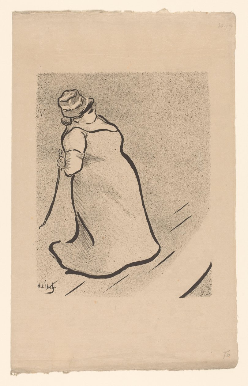 Portrét zpěvačky Jeanne Bloch Jeanne Blochová Umělci kavárenského koncertu (název série) Le Café Concert (název série) od Henri Gabriel Ibels